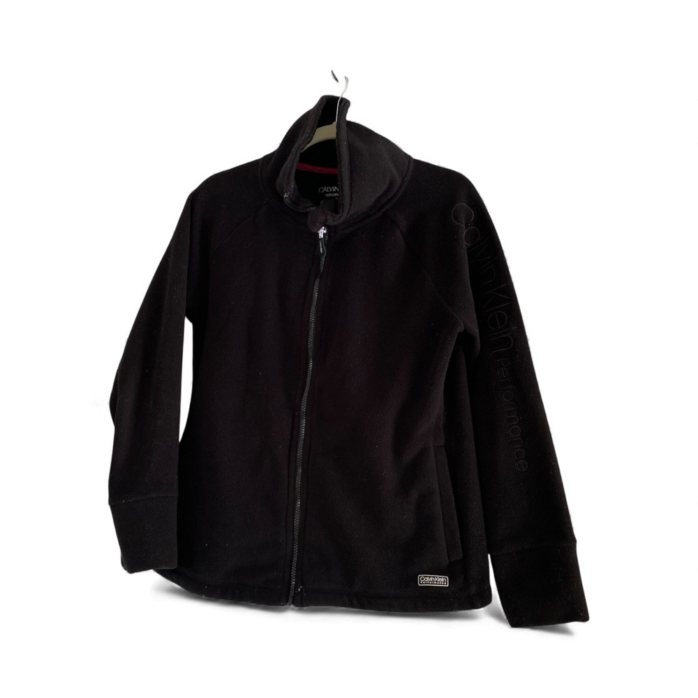 Calvin Klein Performance Women's Tech Fleece Zip Up Lightweight Jacket Medium
